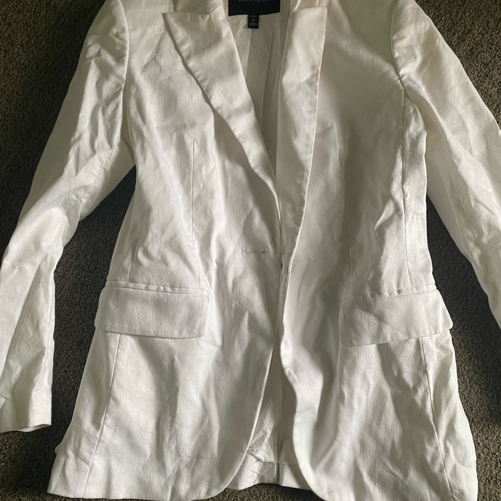 Banana Republic White Tailored Women's Blazer